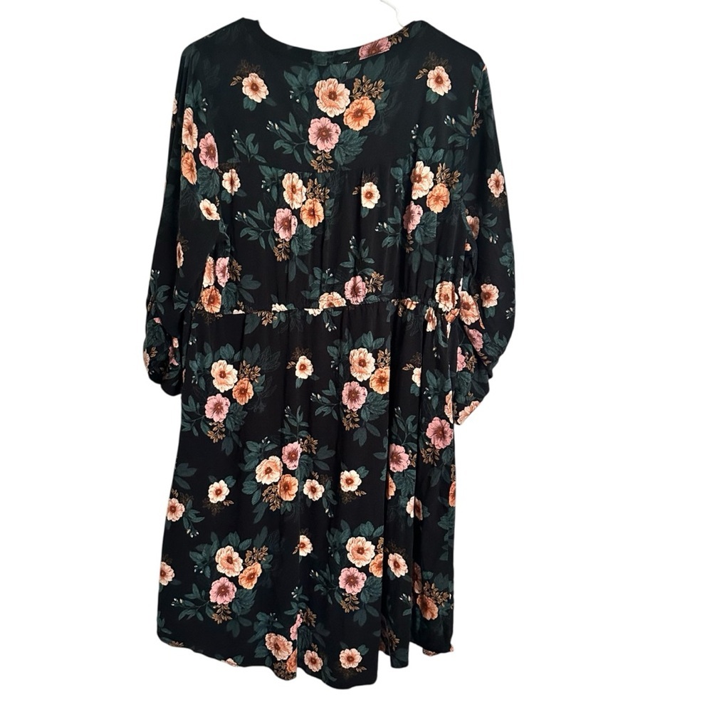 Torrid Floral Babydoll Dress Floral HolidayRomantic Boho Cottagecore Size 1
